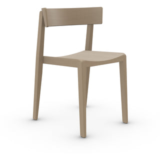 Bik Stuhl - Stuhl - Prostoria - lange Rückenlehne - Beige