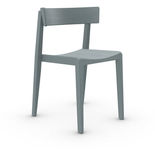 Bik Stuhl - Stuhl - Prostoria - lange Rückenlehne - Dark Grey