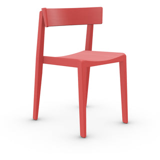 Bik Stuhl - Stuhl - Prostoria - lange Rückenlehne - Rot