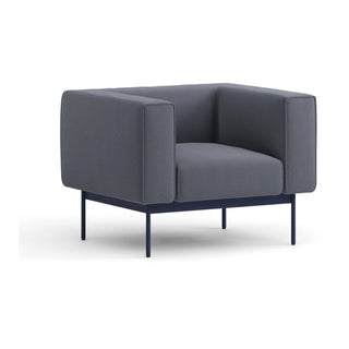 Convert Loungesessel - Loungesessel - Prostoria - Novum Curry / Gestell: Rot -