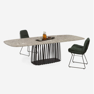Janua Outdoor Tisch | BC 07 Basket Stein - Outdoor Tisch - Janua - L180 x T100cm - Alps Glitter (Granit)