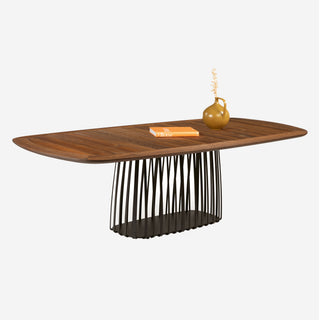 Janua Outdoor Tisch | BC 07 Basket Holz - Outdoor Tisch - Janua - L200 x T100cm - Kastanie gebürstet (Ton Marone)
