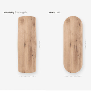 T-Rox Tisch BC 17 - Esstisch - Janua - L180 x T90cm - RECHTECKIG: Eiche natur geölt