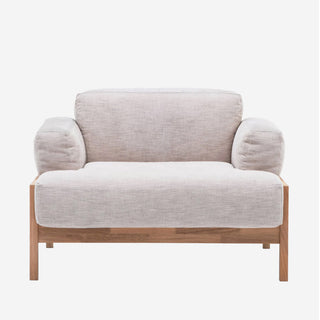 A-S01 Loungesessel - Loungesessel - Karimoku Case - Eiche natur / Stoff Maple -