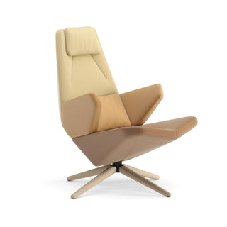 Trifidae Loungesessel - Ohrensessel - Prostoria - Haku 0221 + 0321 + 0351 / Gestell: Eiche natur -