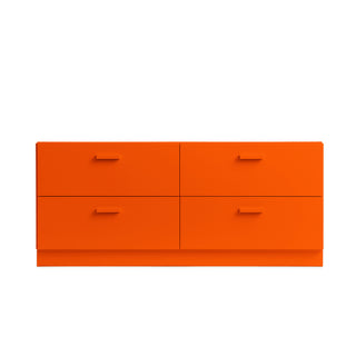 Relief Sideboard - kommode - String Furniture - Orange - Sockel
