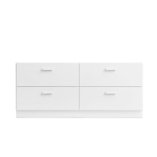 Relief Sideboard - kommode - String Furniture - Weiss - Sockel