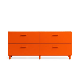 Relief Sideboard - kommode - String Furniture - Orange - Füße