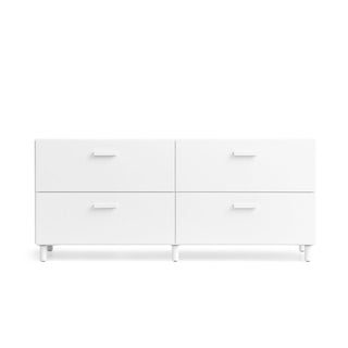 Relief Sideboard - kommode - String Furniture - Weiss - Füße