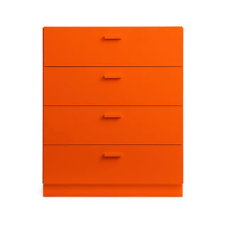 Relief Wide Kommode - kommode - String Furniture - Orange - Sockel
