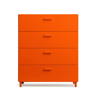 Relief Wide Kommode - kommode - String Furniture - Orange - Füße