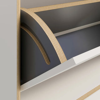 Vertiko Schuhschrank - Garderobe - Müller Small Living - 2er Höhe - Weiß