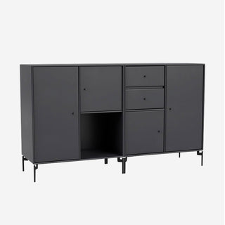 Couple Sideboard Selection - Sideboard - Montana Furniture - Anthracite - Gestell Schwarz