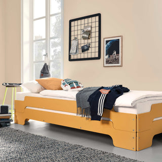 Stapelliege Komfort - Bett - Müller Small Living - B90 x L200cm - Bambussgelb