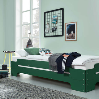 Stapelliege Komfort - Bett - Müller Small Living - B90 x L200cm - Moselgrün