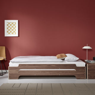 Stapelliege Komfort - Bett - Müller Small Living - B90 x L200cm - Nuss