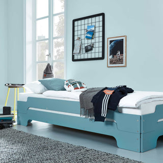 Stapelliege Komfort - Bett - Müller Small Living - B90 x L200cm - Tannenblau