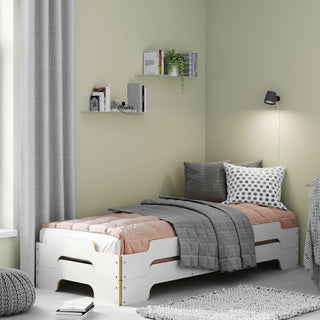 Stapelliege Komfort - Bett - Müller Small Living - B90 x L200cm - Weiß