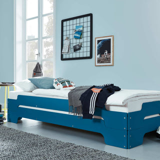 Stapelliege Komfort - Bett - Müller Small Living - B90 x L200cm - Kapitänsblau