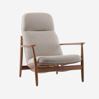 Nila High Loungesessel - Loungesessel - Artisan - Eiche natur geölt A03 - Stoff Remix 126