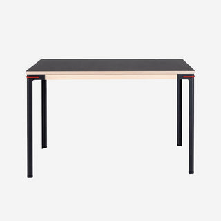 Seiltänzer Tisch - Tisch - Nils Holger Moormann - 90 x 90cm - Linoleum - Nero