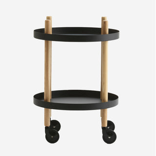 Normann Copenhagen Barwagen | Block rund - Barwagen - Normann Copenhagen - Esche / Weiß -