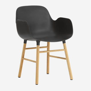 Normann Copenhagen Armlehnstuhl | Form - Stuhl - Normann Copenhagen - Eiche - Weiß