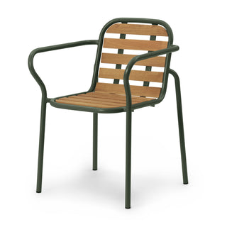 Normann Copenhagen Gartenstuhl | Vig Holz - Outdoor Stuhl - Normann Copenhagen - mit Armlehnen - Dark Green