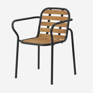 Normann Copenhagen Gartenstuhl | Vig Holz - Outdoor Stuhl - Normann Copenhagen - ohne Armlehnen - Black