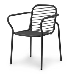 Normann Copenhagen Gartenstuhl | Vig - Outdoor Stuhl - Normann Copenhagen - mit Armlehnen - Black