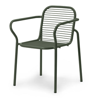Normann Copenhagen Gartenstuhl | Vig - Outdoor Stuhl - Normann Copenhagen - mit Armlehnen - Dark Green