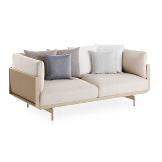 Gandia Blasco Sofa | Onde - Outdoor Sofa - Gandia Blasco - Gestell: Sand | Bezug: River 45 (Majestic) -