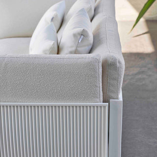 Gandia Blasco Sofa | Onde - Outdoor Sofa - Gandia Blasco - Gestell: Weinrot | Bezug: Umber (Silvertext) -