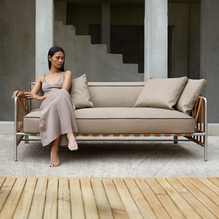 Gandia Blasco Sofa | Onsen 2Sitzer - Outdoor Sofa - Gandia Blasco - Silvertex Sandstone -