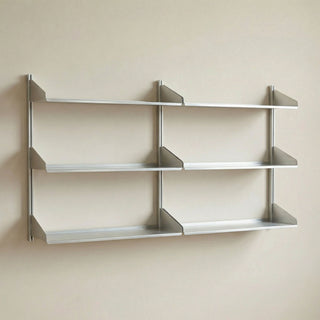 K1+ Regal - Wandregal - Kriptonite - V1 (B152 x H96cm) - Aluminium eloxiert