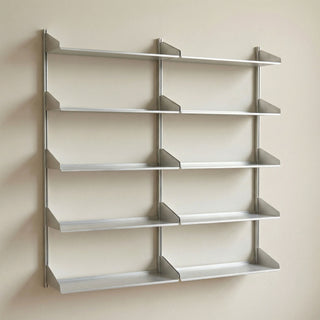 K1+ Regal - Wandregal - Kriptonite - V2 (B152 x H146cm) - Aluminium eloxiert
