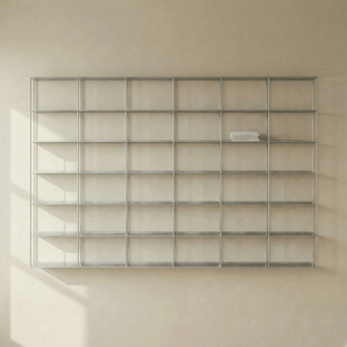 Kriptonite Regal | Krossing - Wandregal - Kriptonite - Eloxiertes Aluminium - L200 x H100cm