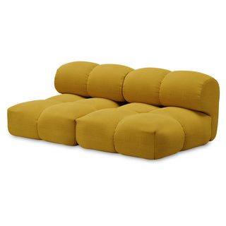 Objekte Unserer Tage Sofa | Sander Modular - Sofa - Objekte unserer Tage - DESIGN 02 (2.5-SITZER) - SENF (A PERFECT FLOWER COL. 009 BY DEDAR)