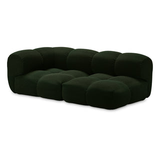 Objekte Unserer Tage Sofa | Sander Modular - Sofa - Objekte unserer Tage - DESIGN 03 LINKS (2.5-SITZER) - MOOSGRÜN (HUG ME 032 BY CHIVASSO)
