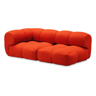 Objekte Unserer Tage Sofa | Sander Modular - Sofa - Objekte unserer Tage - DESIGN 03 LINKS (2.5-SITZER) - REINORANGE (VIDAR 4 0542 BY KVADRAT/RAF SIMONS)