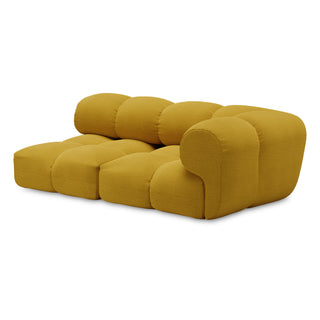 Objekte Unserer Tage Sofa | Sander Modular - Sofa - Objekte unserer Tage - DESIGN 03 RECHTS (2.5-SITZER) - SENF (A PERFECT FLOWER COL. 009 BY DEDAR)