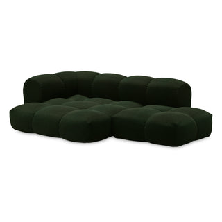 Objekte Unserer Tage Sofa | Sander - Sofa - Objekte unserer Tage - DESIGN 06 LINKS (3-SITZER) - MOOSGRÜN (HUG ME 032 BY CHIVASSO)