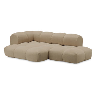 Objekte Unserer Tage Sofa | Sander - Sofa - Objekte unserer Tage - DESIGN 06 LINKS (3-SITZER) - SAND (HUG ME 071 BY CHIVASSO)