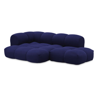 Objekte Unserer Tage Sofa | Sander - Sofa - Objekte unserer Tage - DESIGN 06 LINKS (3-SITZER) - MITTERNACHTSBLAU (XTREME YS024 BY CAMIRA)