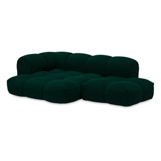 Objekte Unserer Tage Sofa | Sander - Sofa - Objekte unserer Tage - DESIGN 06 LINKS (3-SITZER) - TANNENGRÜN (VIDAR 4 1062 BY KVADRAT/RAF SIMONS)