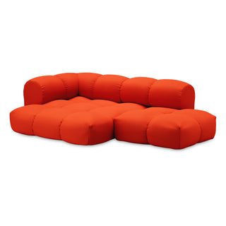 Objekte Unserer Tage Sofa | Sander - Sofa - Objekte unserer Tage - DESIGN 06 LINKS (3-SITZER) - REINORANGE (VIDAR 4 0542 BY KVADRAT/RAF SIMONS)