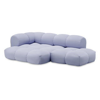 Objekte Unserer Tage Sofa | Sander - Sofa - Objekte unserer Tage - DESIGN 06 LINKS (3-SITZER) - FLIEDERBLAU (VIDAR 4 0723 BY KVADRAT/RAF SIMONS)