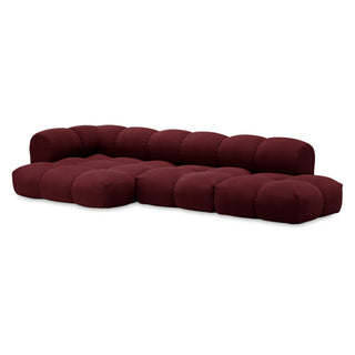 Objekte Unserer Tage Sofa | Sander - Sofa - Objekte unserer Tage - DESIGN 07 LINKS (4-SITZER) - MARONE (A PERFECT FLOWER COL. 005 BY DEDAR)