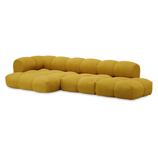 Objekte Unserer Tage Sofa | Sander - Sofa - Objekte unserer Tage - DESIGN 07 LINKS (4-SITZER) - SENF (A PERFECT FLOWER COL. 009 BY DEDAR)