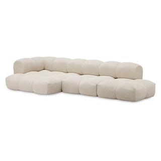 Objekte Unserer Tage Sofa | Sander - Sofa - Objekte unserer Tage - DESIGN 07 LINKS (4-SITZER) - CREME (NIMBUS 007 BY DEDAR)